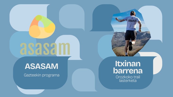 Gazteen buru osasuna eta Itxinan Barrena mendi lasterketa, azalera