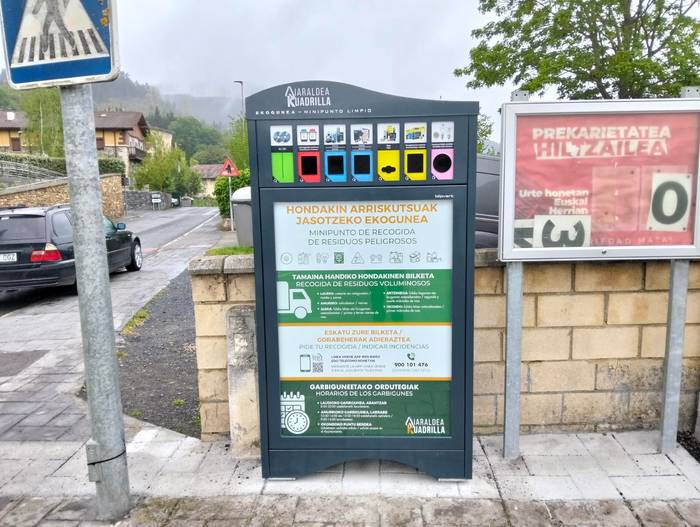 Aiaraldeko Kuadrillak bere minipuntu garbien–ekoguneen sarea berritu eta indartu du