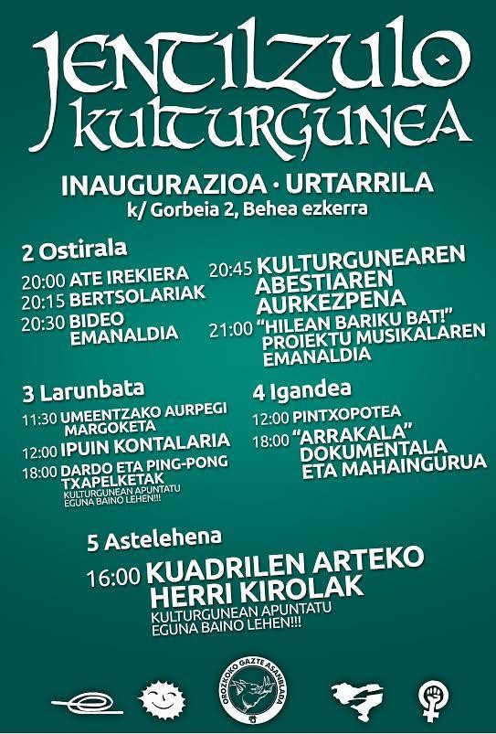 Jentilzulo Kulturgunea irekiko du Gazte Asanbladak