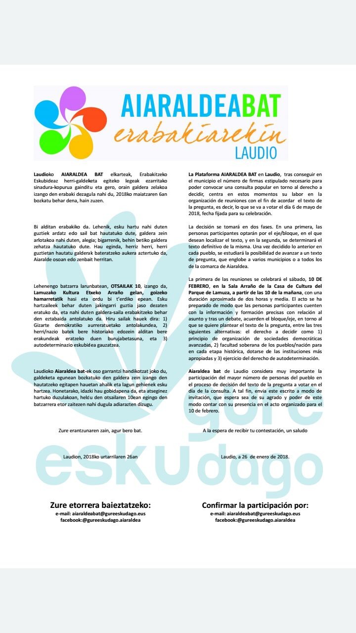 Galdeketako galdera zehazteko asanblada