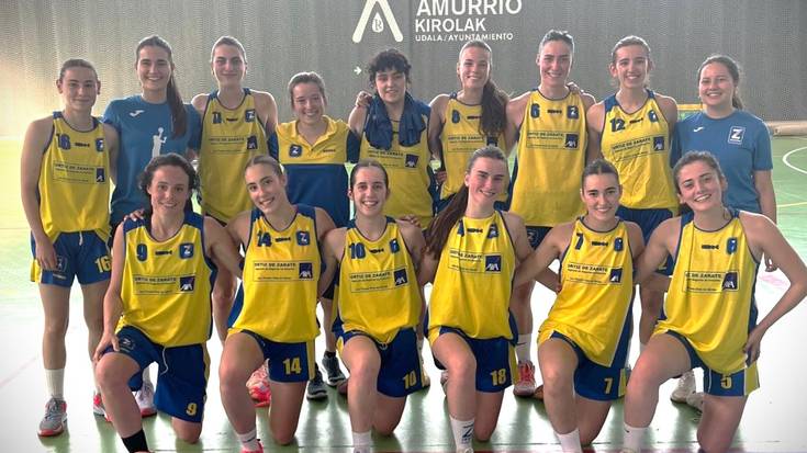 Zaraobe Saskibaloi Taldeko emakumezkoen senior taldeak 'final four'-a jokatuko du asteburuan Bañuetan eta jaia prestatu dute