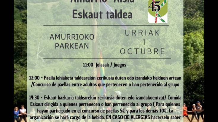 Amurrio Aisia Eskaut Taldearen 45. urteurrena