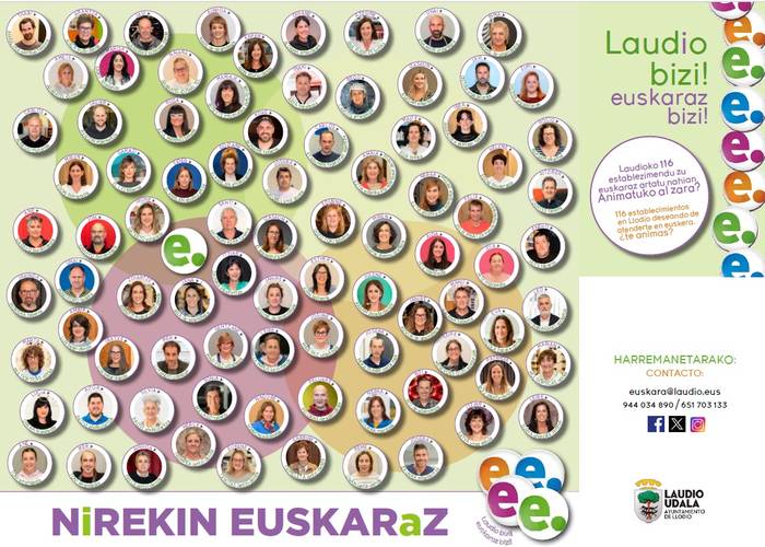 Laudioko Udalak Euskararen Mapa bat egin du herriko 116 establezimendurekin