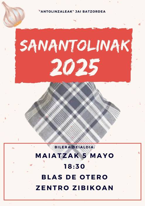 Sanantolinak antolatzeko bilera