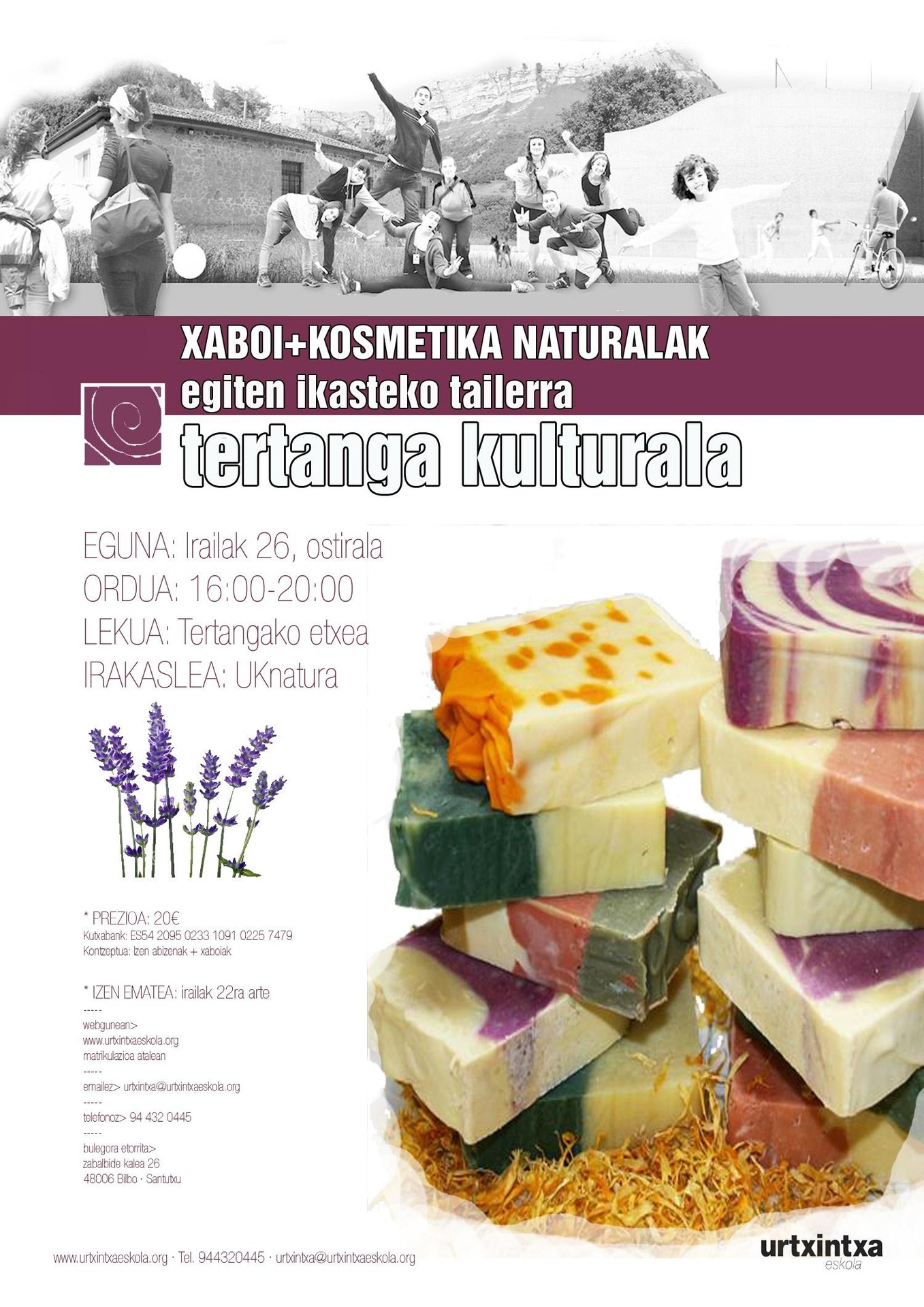 Xaboi eta kosmetika naturalak egiten ikasteko tailerra | Tertanga Kulturala