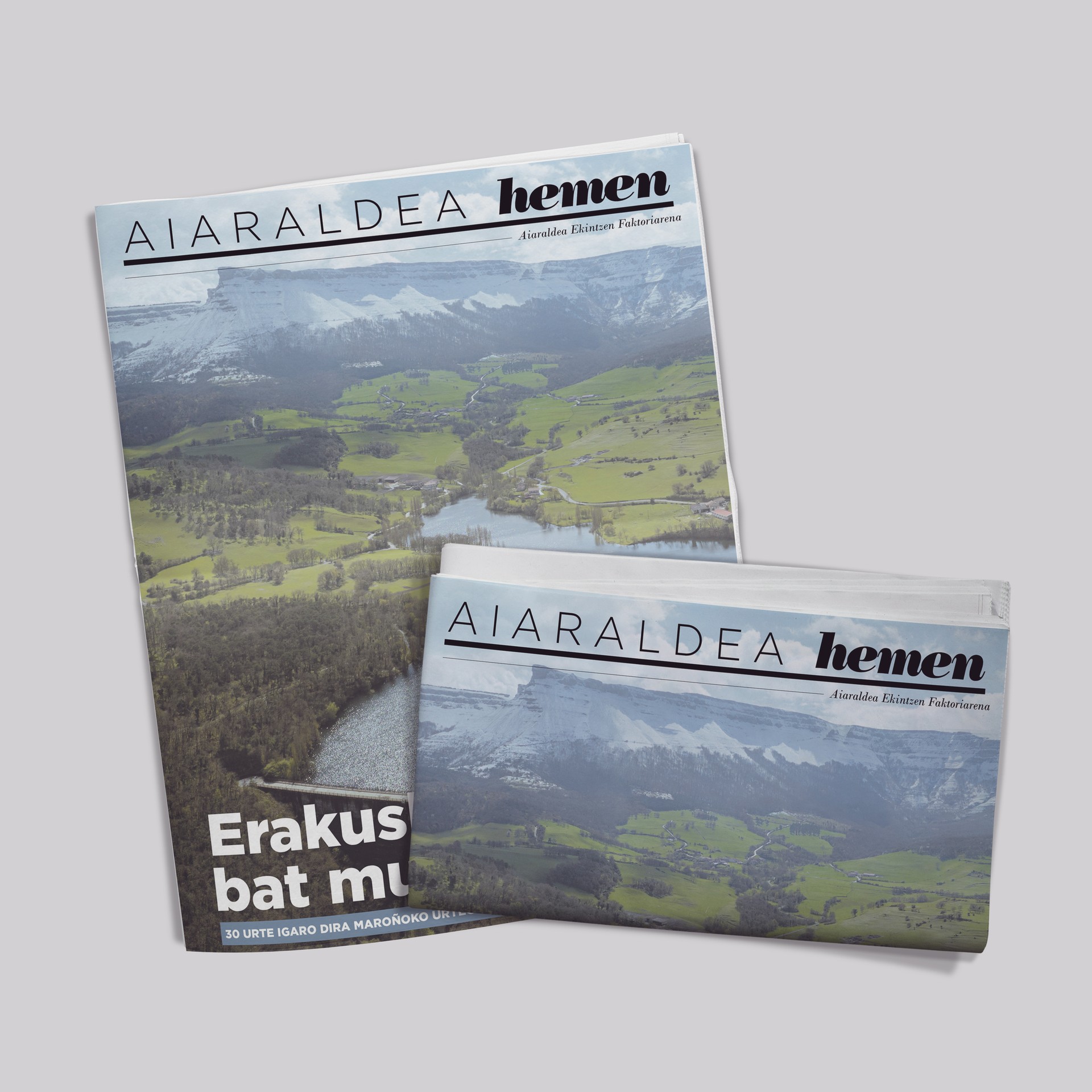 Maroñoko urtegiaren 30. urteurrena Aiaraldea Hemen hamabostekariaren azalean