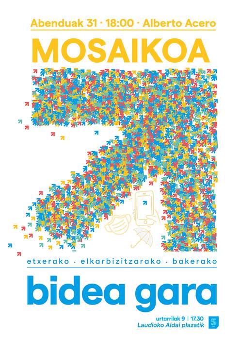 Euskal presoen etxeratzearen aldeko 'Mosaikoa'