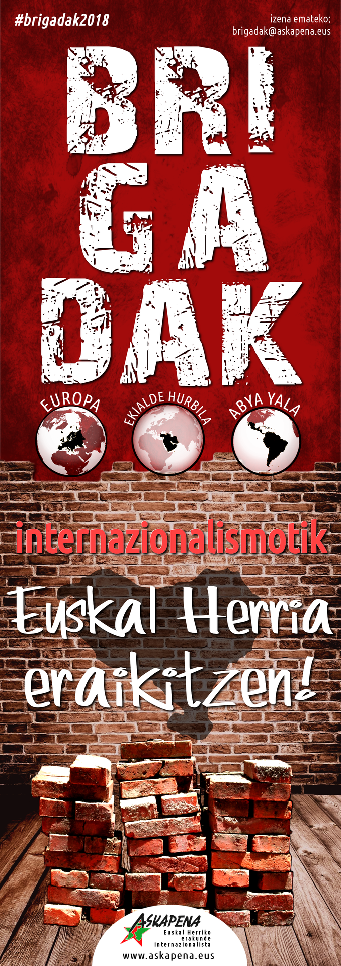 Askapenako brigada internazionalistetan izena emateko epea irekirik