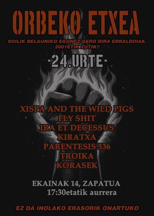 Orbeko Etxearen 24. urteurrena: Kontzertuak