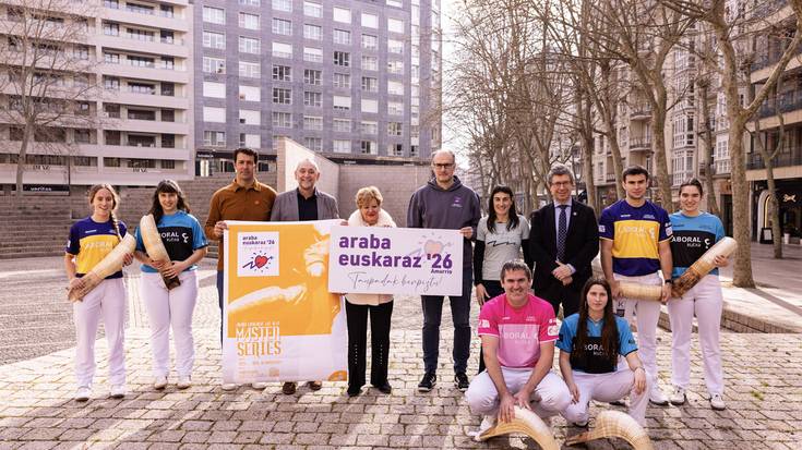 Eliteko zesta-punta jokalariak ikusteko aukera emango du Araba Euskaraz Masters Series txapelketak eta Aiaraldea Komunikabideak sarrerak zozkatuko ditu