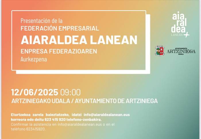 Aiaraldea Lanean enpresa federazioaren aurkezpena