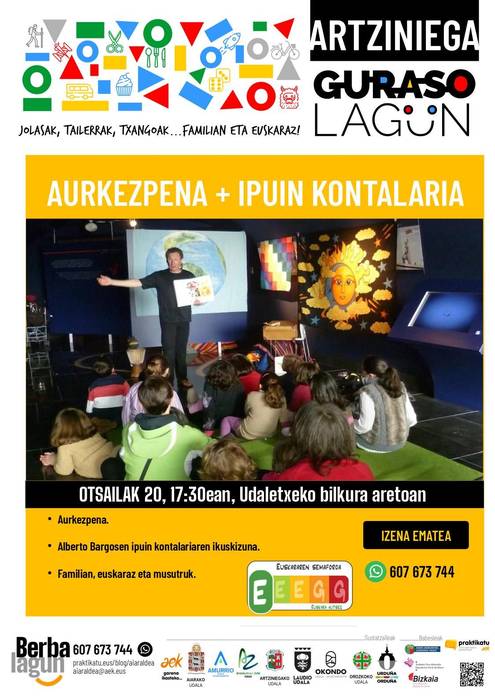 Gurasolagunen aurkezpena eta ipuin kontalaria