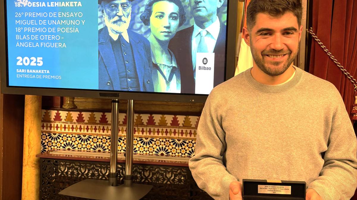 Jon Iturregi laudioarrak Blas de Otero-Angela Figuera poesia lehiaketa irabazi du
