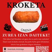 Kroketa lehiaketa eta film laburraren grabaketa