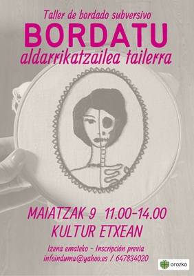 Bordatu aldarrikatzaile tailerra