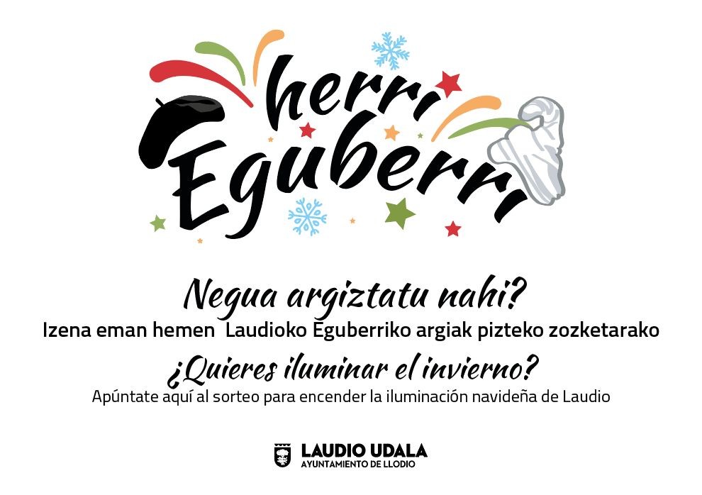 Datorren astelehenean Eguberriko argiak pizteko izen ematea zabalduko da
