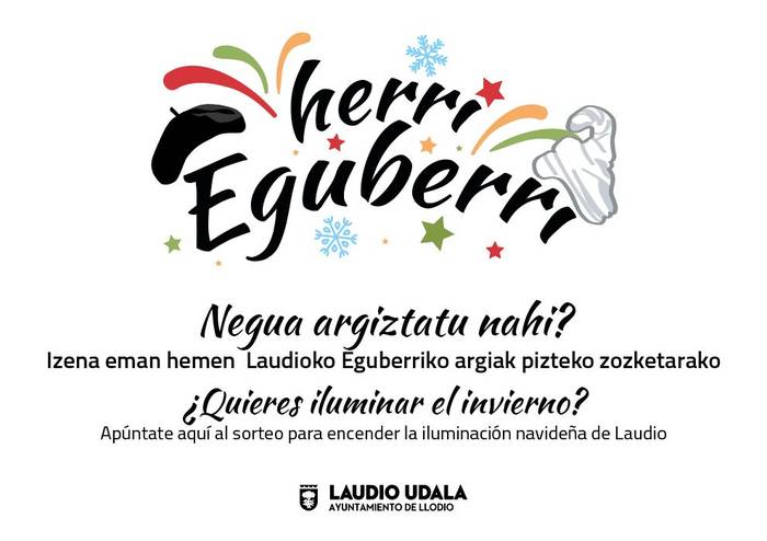 Datorren astelehenean Eguberriko argiak pizteko izen ematea zabalduko da