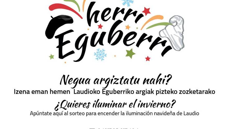 Datorren astelehenean Eguberriko argiak pizteko izen ematea zabalduko da