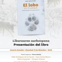 'El lobo en Euskadi' liburuaren aurkezpena