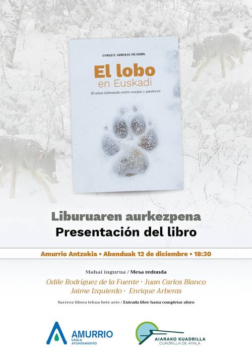 'El lobo en Euskadi' liburuaren aurkezpena