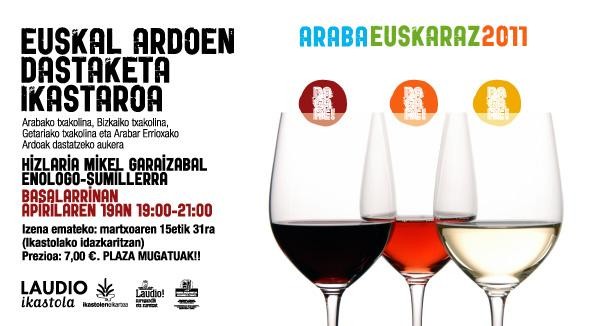 Euskal ardoen dastaketa antolatu du Laudio Ikastolak