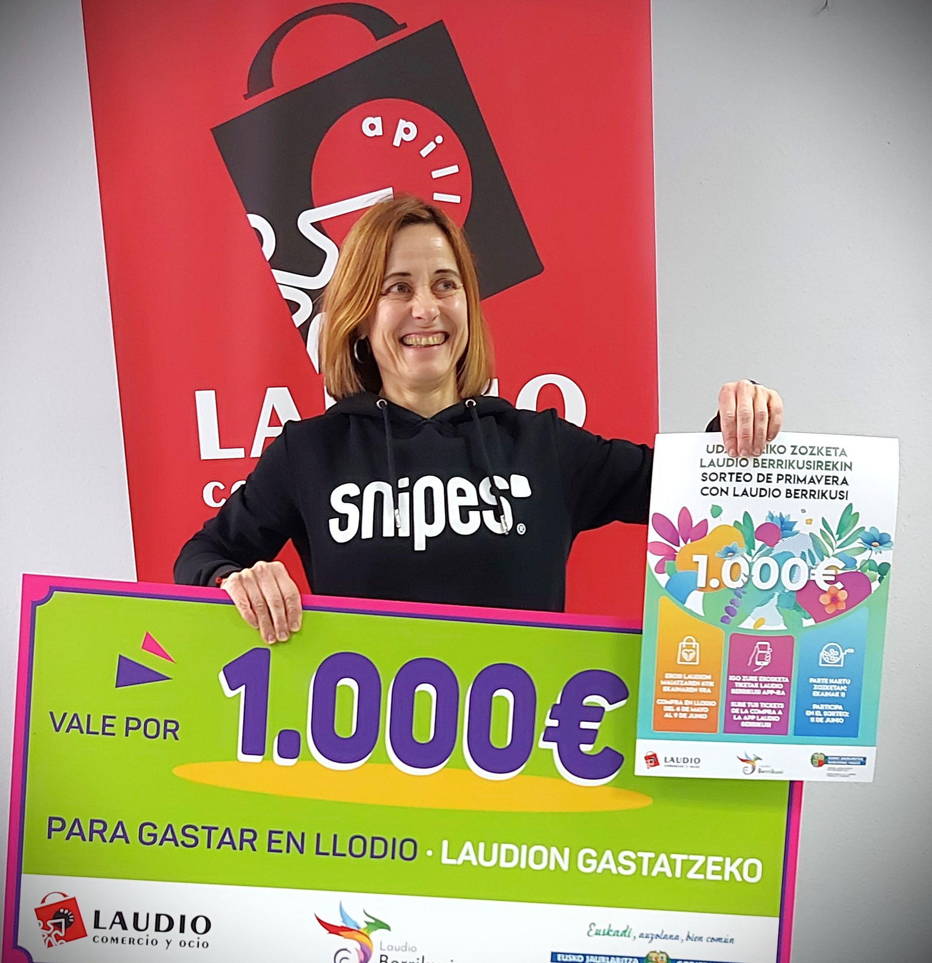 1.000 euroko bono bat zozkatuko du APILLek, Laudio Berrikusi aplikazioaren bitartez