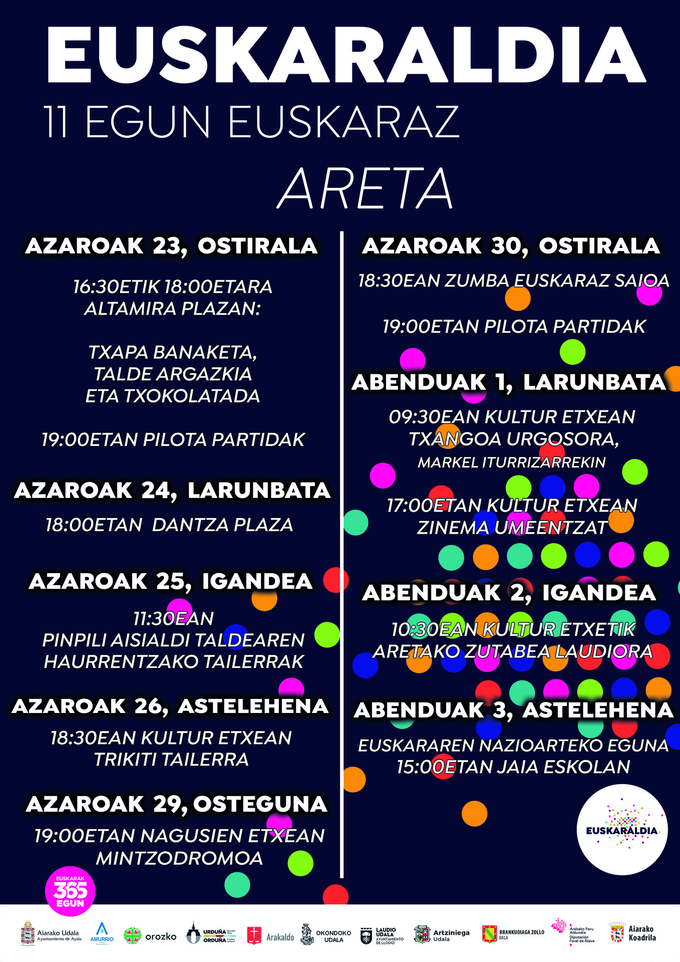 Aretan ere hamaika ekintza ezberdin antolatu dituzte Euskaraldia dela eta