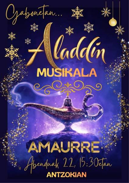 'Aladdin' musikala Amaurre ikastetxearen eskutik