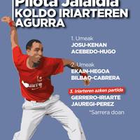 Pilota jaialdia: Koldo Iriarteren agurra