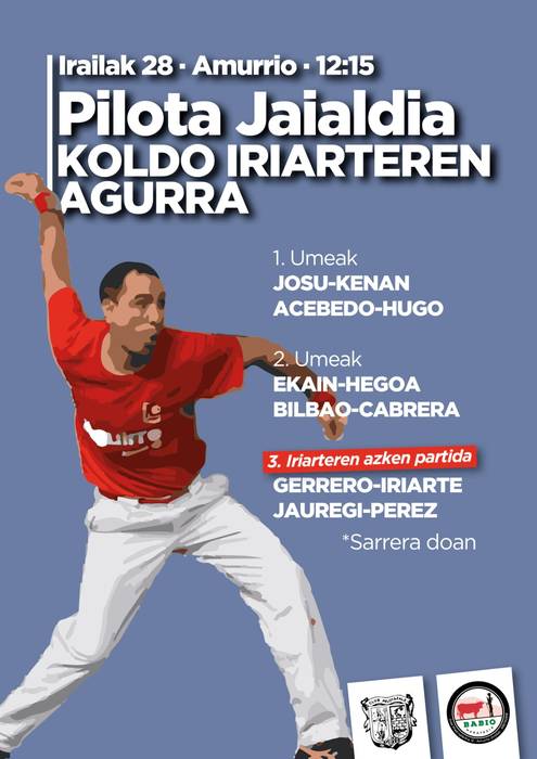 Pilota jaialdia: Koldo Iriarteren agurra