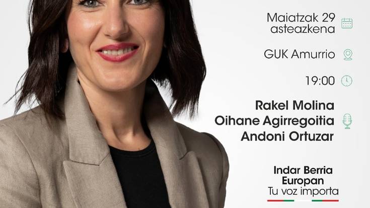 EAJren ekitaldia: Rakel Molina, Oihane Agirregoitia eta Andoni Ortuzar