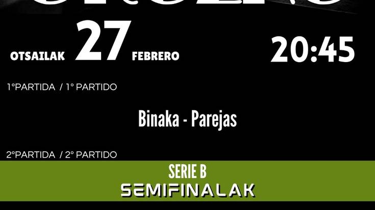 Binakako Serie B Txapelketako Finalerdiak