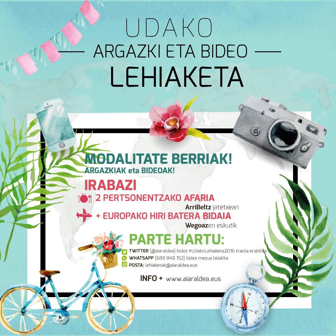 Udako argazki eta bideo lehiaketa martxan!
