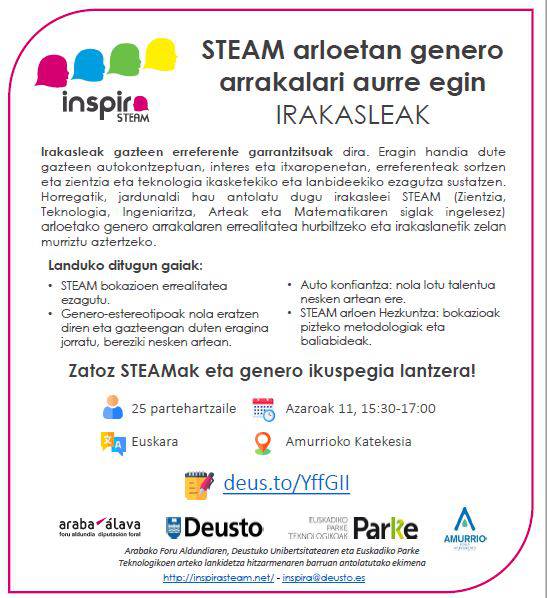 STEAM arloetan genero arrakalari aurre egin
