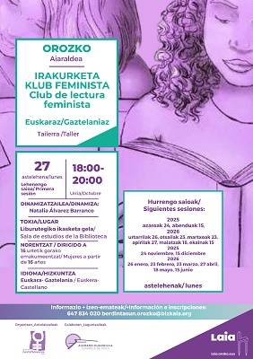 Irakurketa klub feministaren lehen saioa
