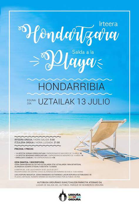 Irteera hondartzara: Hondarribia