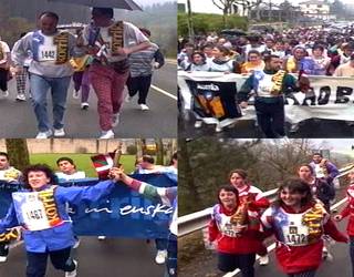 11. Korrika Aiaraldetik igaro zenekoa, hemen ikusgai