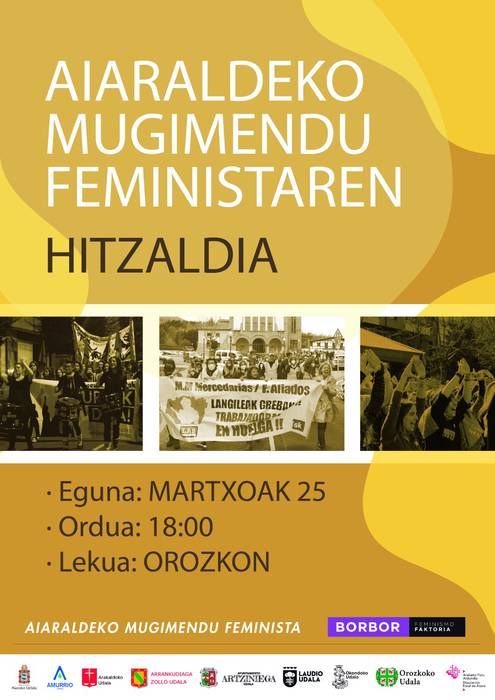 Aiaraldeko Mugimendu Feministaren hitzaldia