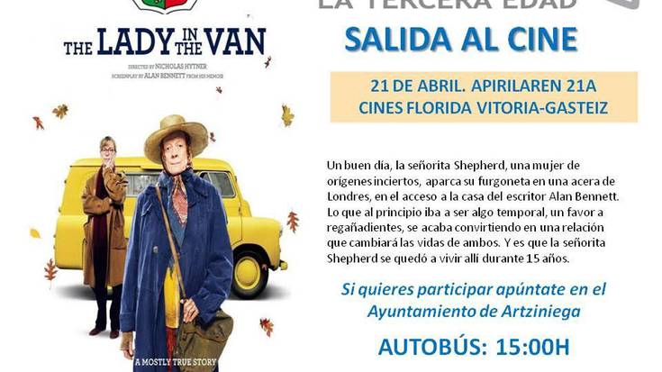 The Lady in the van, zinema irteera