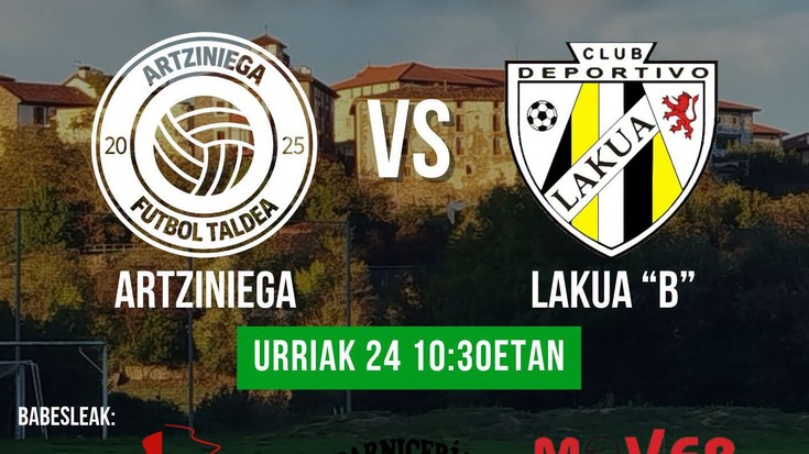 Artziniega eta Lakua Bren arteko futbol 8 partidua