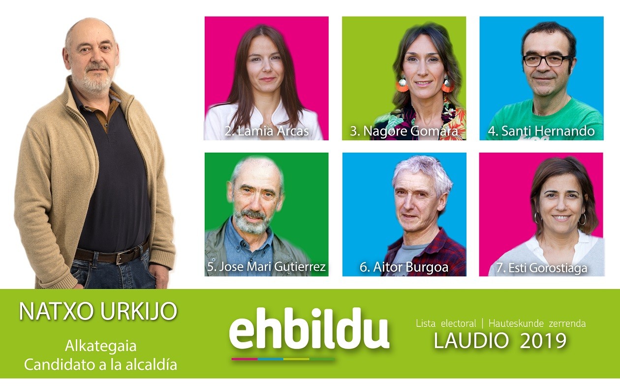 Udal hauteskundeetarako zerrenda aurkeztu du Laudioko EH Bilduk