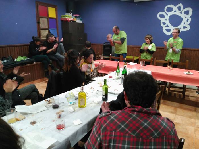 Laudioko bertso saioa argazkitan