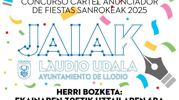 Astelehenetik eta uztailaren 6ra arte laudioarrek Sanrokeen irudia aukeratu ahal izango dute euren gogokoenari bozka emanez