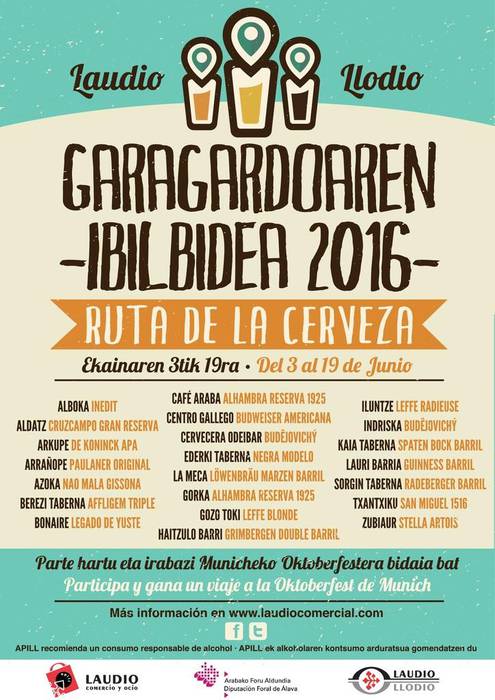 Garagardoaren ibilbidea 2016