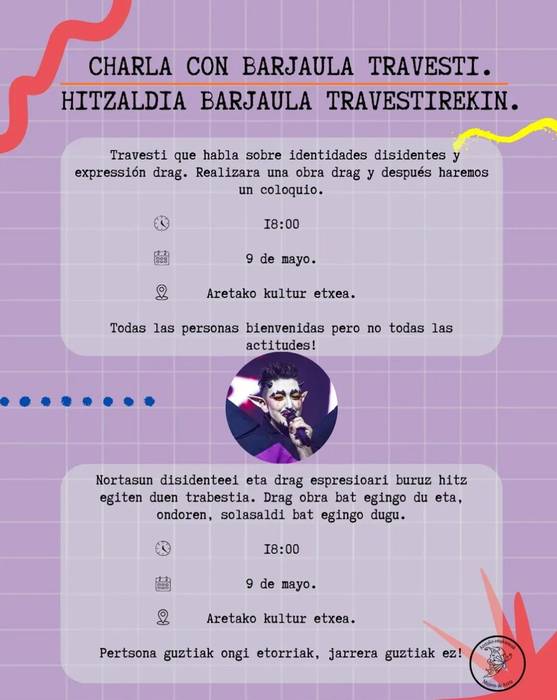 Barjaula travestirekin hitzaldia