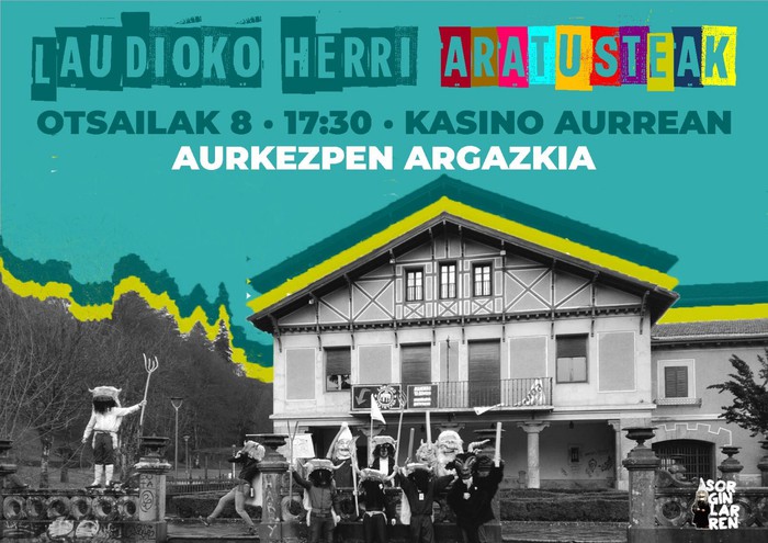 Larunbatean aurkeztuko dituzte Laudioko herri aratusteak