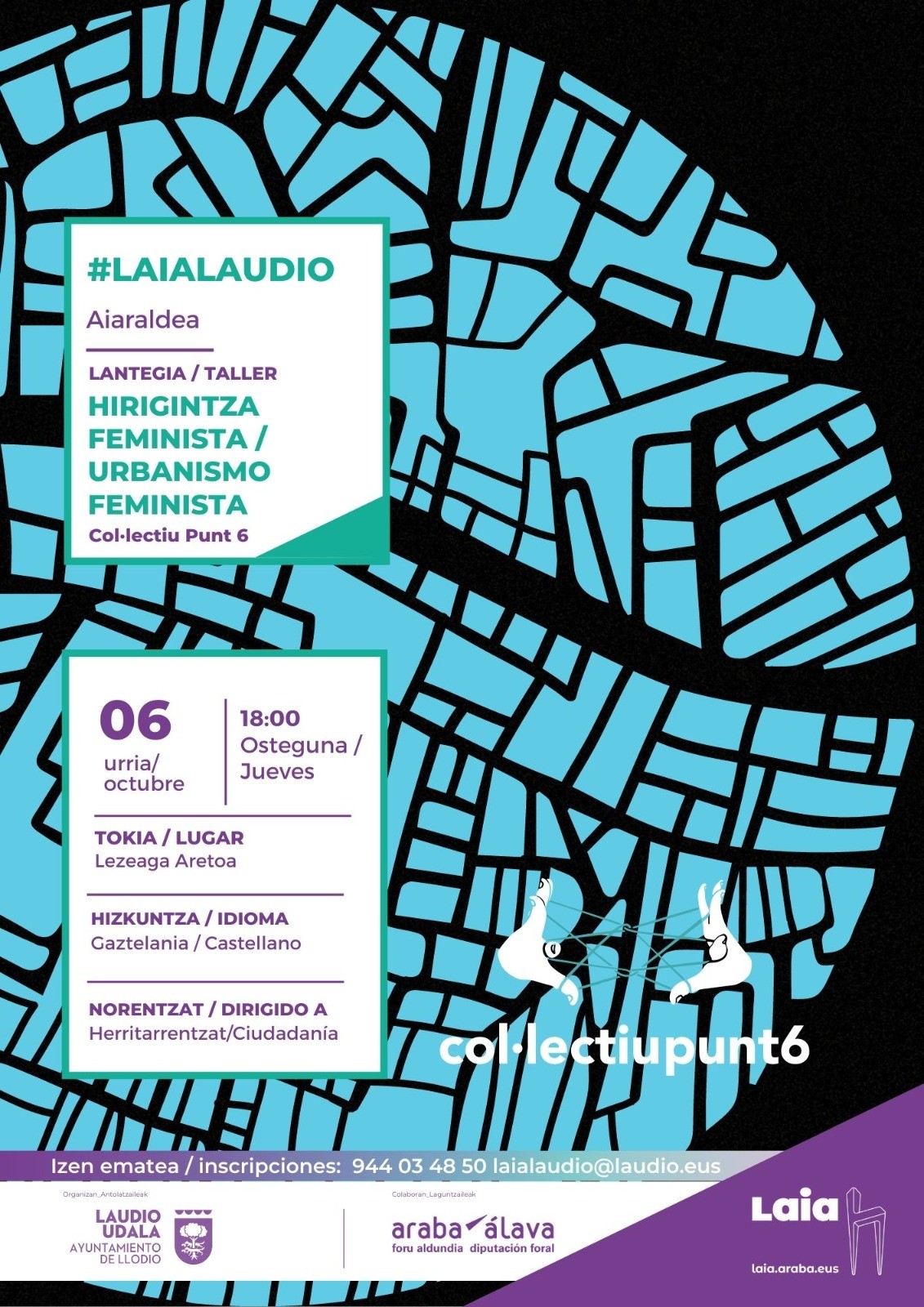 Laudiok Hirigintza Feminista tailerra hartuko du ostegun honetan