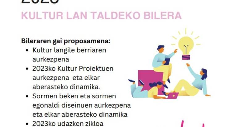 Faktoriako kultur lan-taldearen bilera