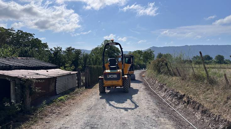 Hasi dira Nerbioiko Parke Linealaren hegoaldeko konexioa egiteko lanak Urduñan