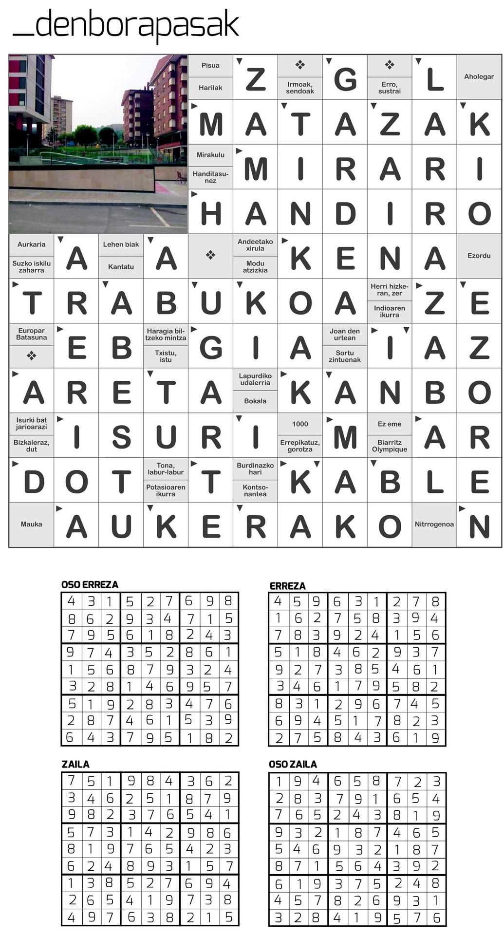 Egunkariaren 32. zenbakiko DENBORAPASEN EMAITZAK